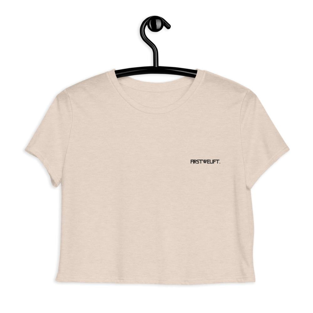 Flow Cropped Tee - Heather Dust