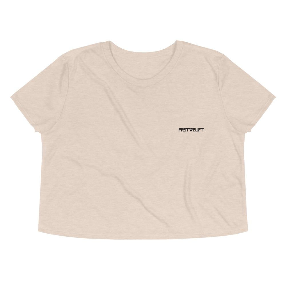 Flow Cropped Tee - Heather Dust